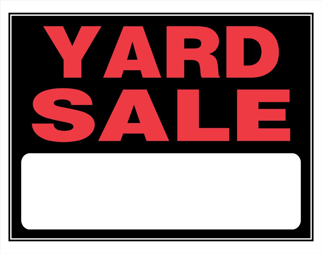 Free Printable Yard Sale Signs Printable Blank World