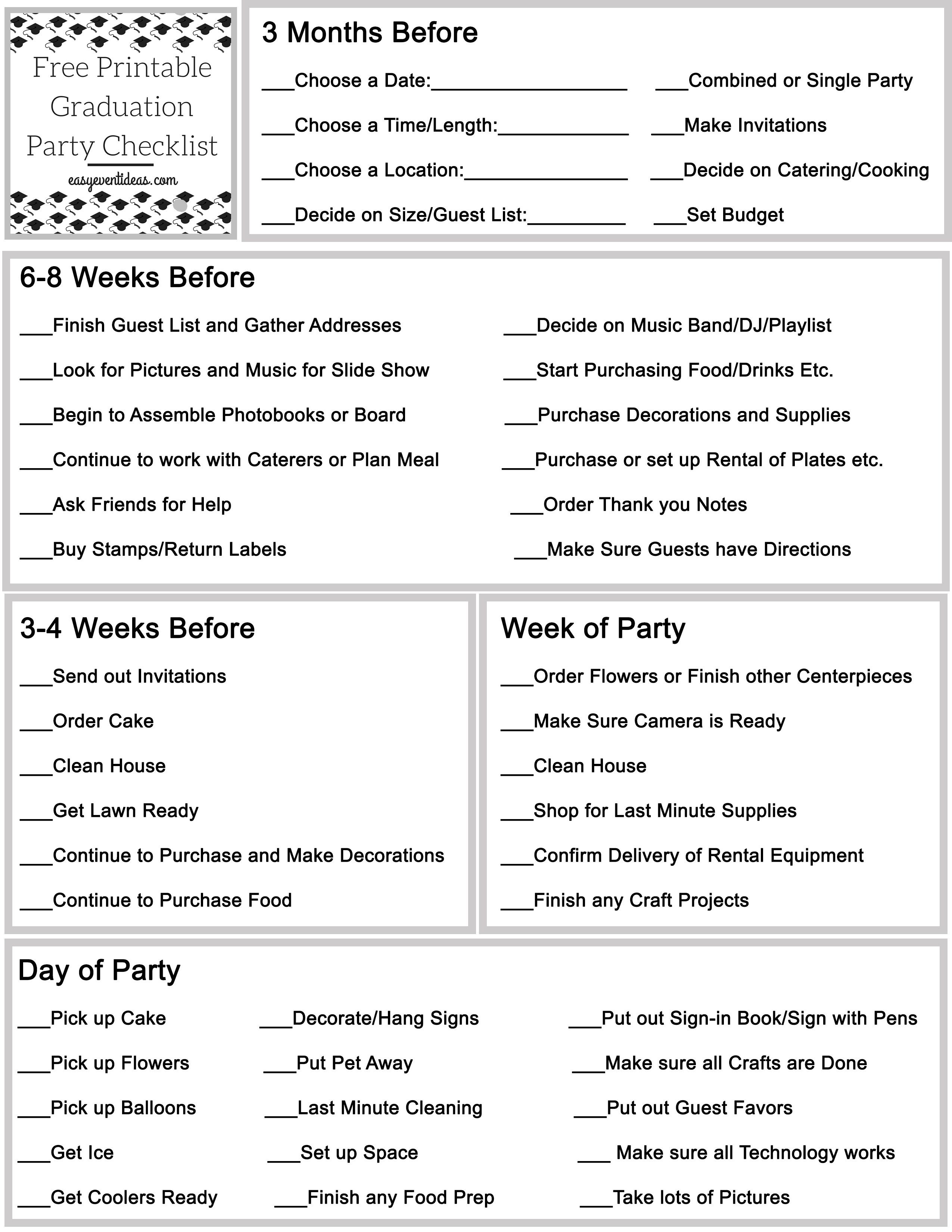 Free Graduation Party Planning Guide | Party Planning | Graduation - Free Printable Graduation Party Games