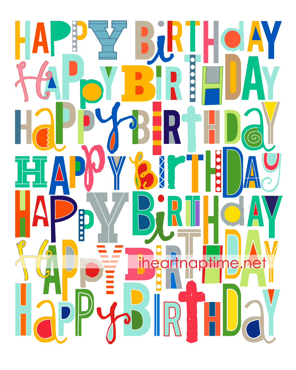 Free Printable Happy Birthday