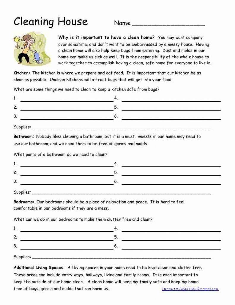 Free Life Skills Worksheets For Special Needs Students - Free Printable Life Skills Worksheets