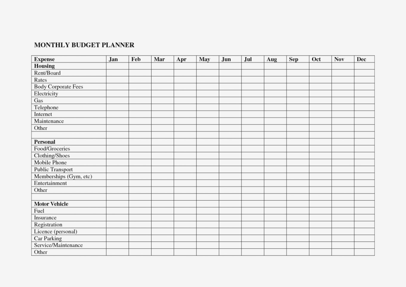 Free Online Budget Template And Free Printable Budget Worksheets In - Free Online Printable Budget Worksheet