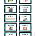 Free Organization Label Printables. We Won't Be Needing That Glitter   Free Printable Classroom Labels For Preschoolers