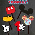 Free Photo Props Mickey Mouse Printable & Templates | Party   Free Printable Mickey Mouse Decorations