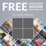 Free Photoshop Template: Photo Collage Square   Download Now   Free Printable Photo Collage Template