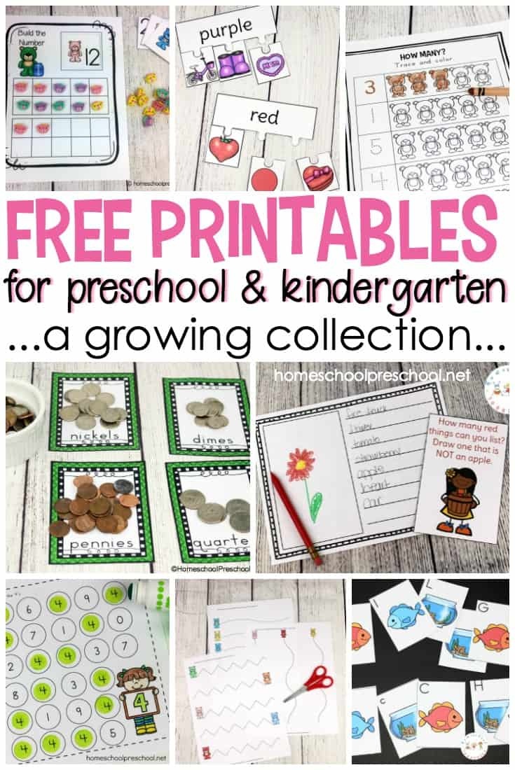 Free Preschool Printables For Your Homeschool Preschool - Free Homeschool Printable Worksheets