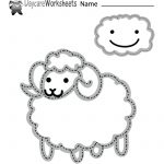 Free Preschool Tracing Sheep Worksheet   Free Printable Fine Motor Skills Worksheets