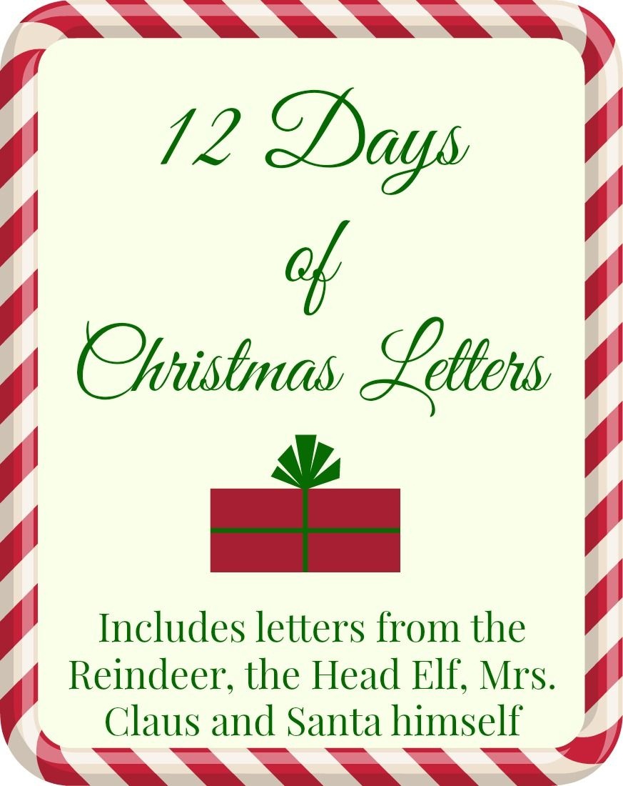 Free Printable: 12 Days Of Christmas Letters | Wantneedlove - Free Printable Christmas Letters