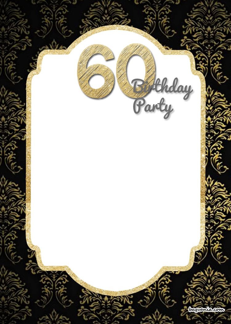 Free Printable 60Th Birthday Invitation | Free Printable Birthday - Free Printable 70Th Birthday Party Invitations