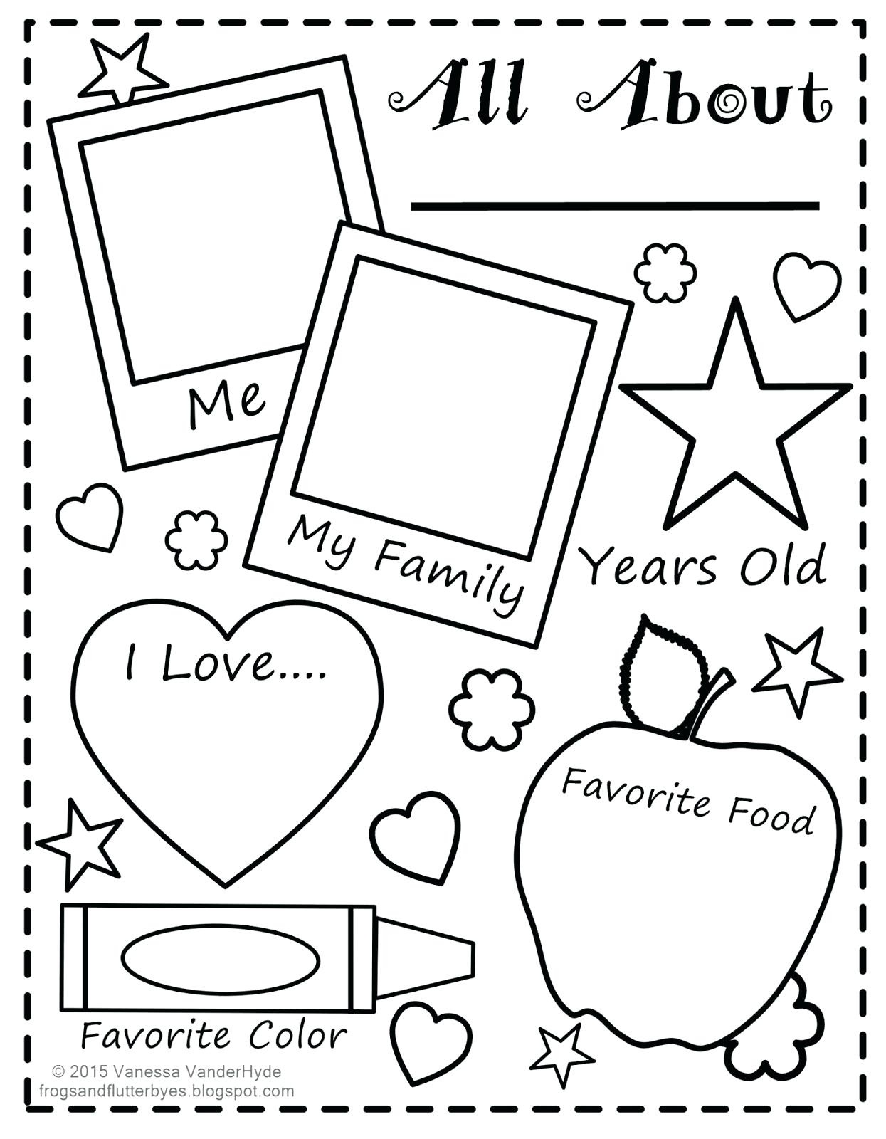 Free Printable All About Me Worksheet Free Printable