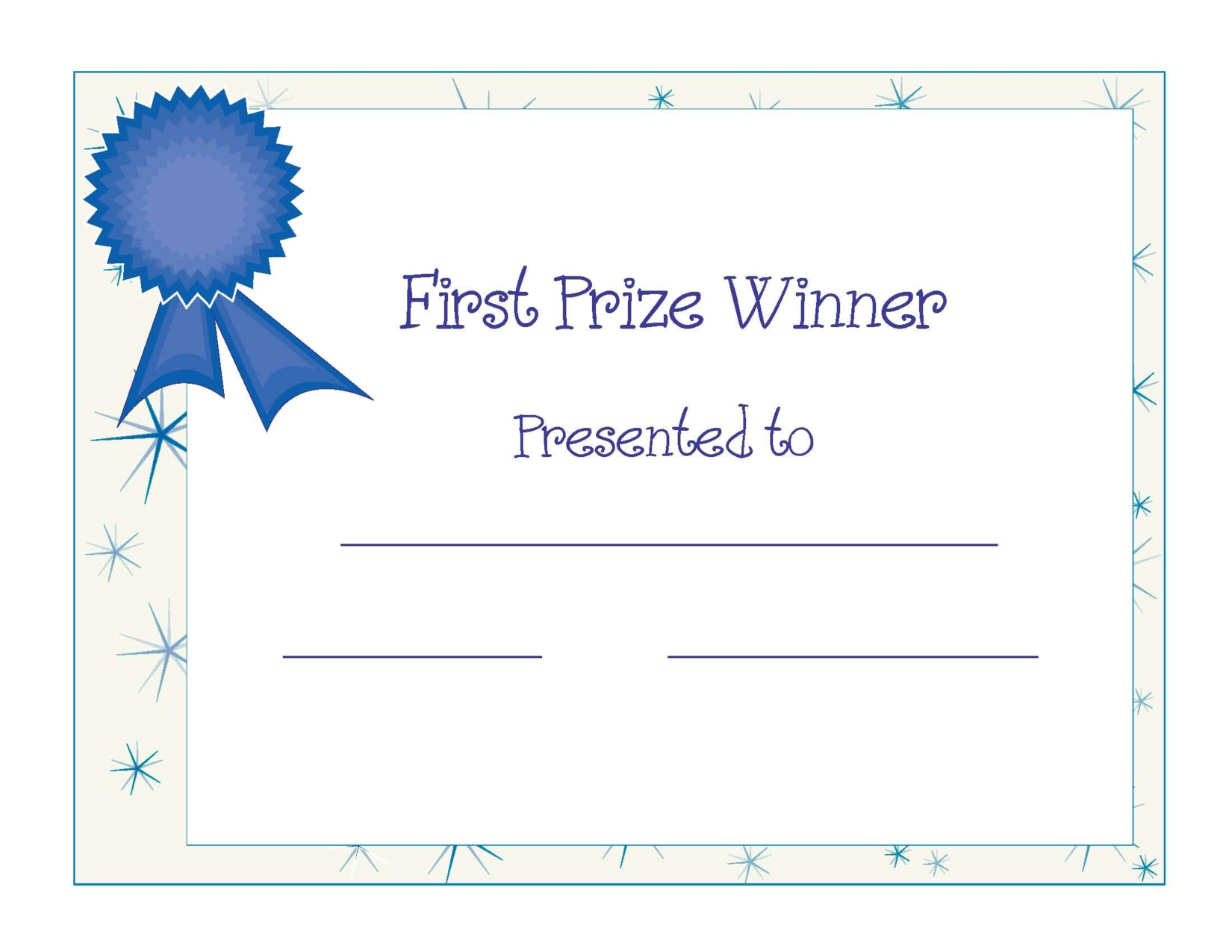 Free Printable Award Certificate Template | Free Printable First - Free Printable Camp Certificates