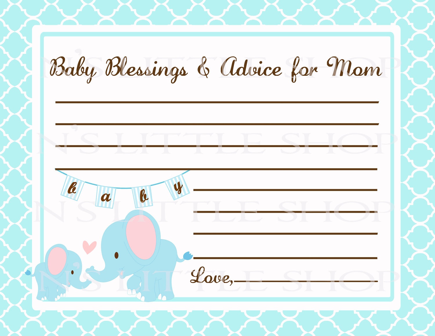Free Printable Baby Shower Advice Cards - Printable Cards - Free Printable Baby Cards