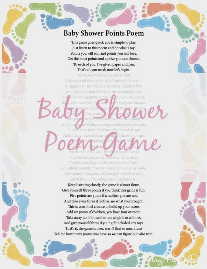 Free Printable Online Baby Shower Games