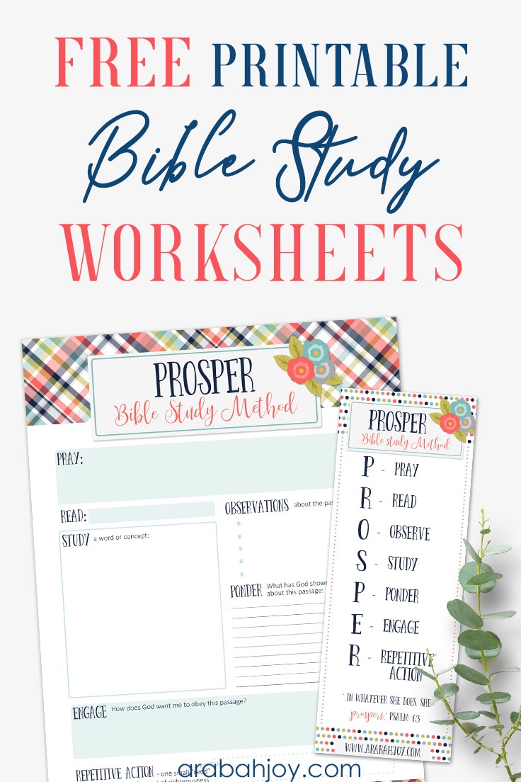 Free Printable Bible Study Worksheets - Arabah - Free Printable Bible Study Worksheets
