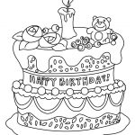 Free Printable Birthday Cake Coloring Pages For Kids   Free Printable Birthday Cake