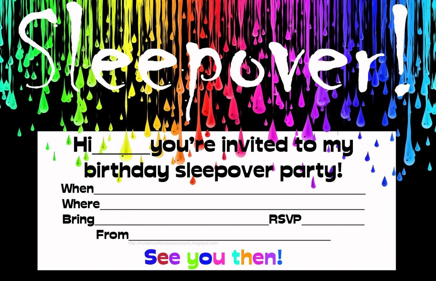 Free Printable Birthday Invitations For Boys Sleepover | Party - Free Printable Boy Birthday Invitations