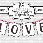 Free Printable Black And White Banner Letters | Diy Swank   Free Printable Block Letters