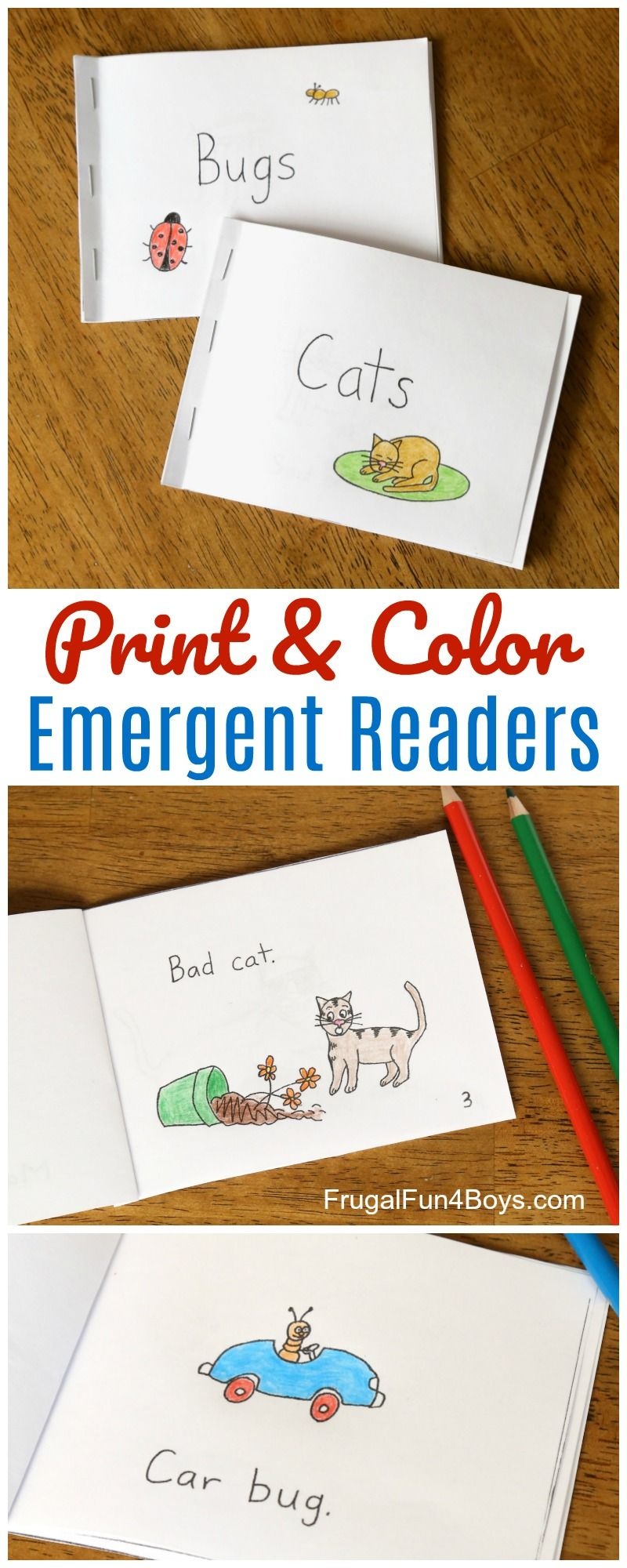 Free Printable Books For Beginning Readers - Level 1 (Easy - Free Printable Phonics Books