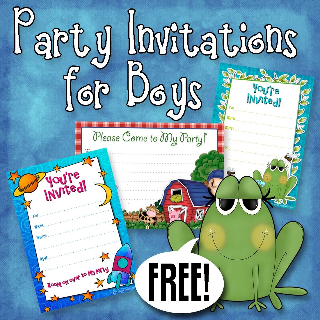 Free Printable Boys Birthday Party Invitations | Party Printables - Free Printable Boy Birthday Invitations