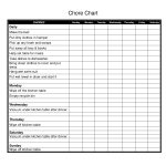 Free Printable Chore Charts | Printable Chore Chart 8 9 Years Old   Free Printable Chore Charts For 7 Year Olds