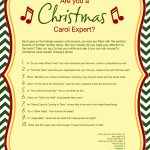 Free Printable Christmas Carol Quiz   American Greetings   Christmas Song Lyrics Game Free Printable