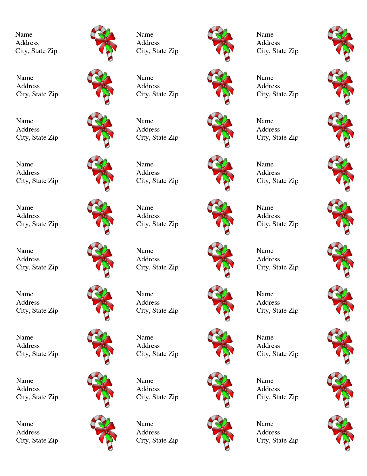 Free Printable Christmas Labels Templates | Christmas Address Labels - Christmas Labels Free Printable Templates
