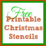 Free Printable Christmas Stencils – Christmas Tree Templates & Santa   Free Printable Christmas Craft Templates