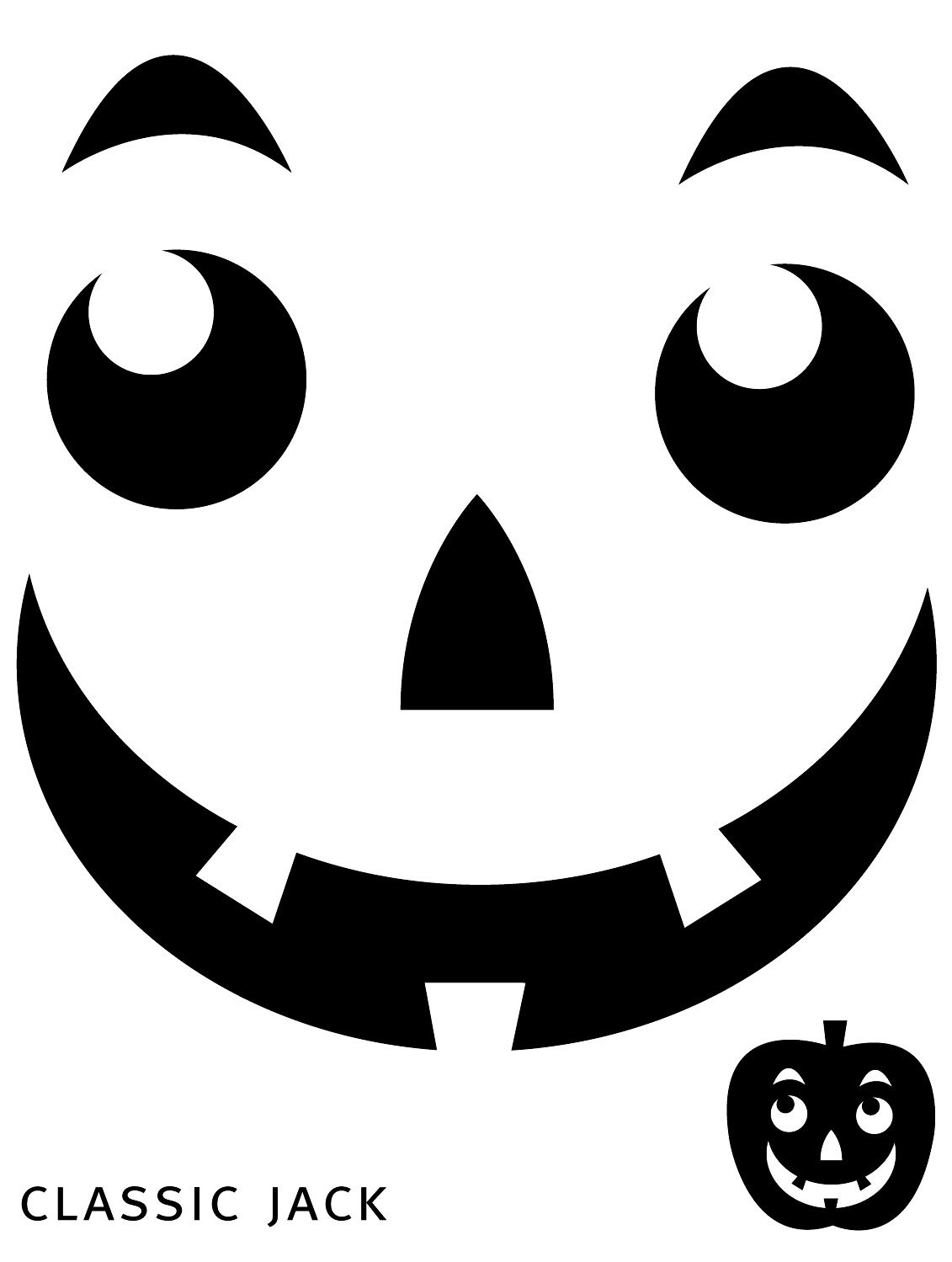 Free Printable Easy Funny Jack O Lantern Face Stencils Patterns - Free Printable Pumpkin Faces