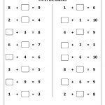 Free Printable First Grade Worksheets, Free Worksheets, Kids Maths   Free Printable Preschool Addition Worksheets