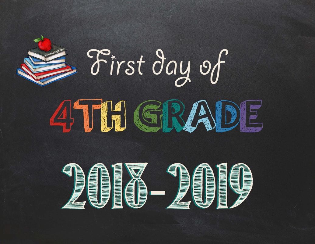 Free Printable First &amp; Last Day Of School Signs 2018-2019 - Neatlings - First Day Of Fourth Grade Free Printable