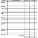 Free Printable Food Diary Template | Health, Fitness & Weight Loss   Free Printable Calorie Chart