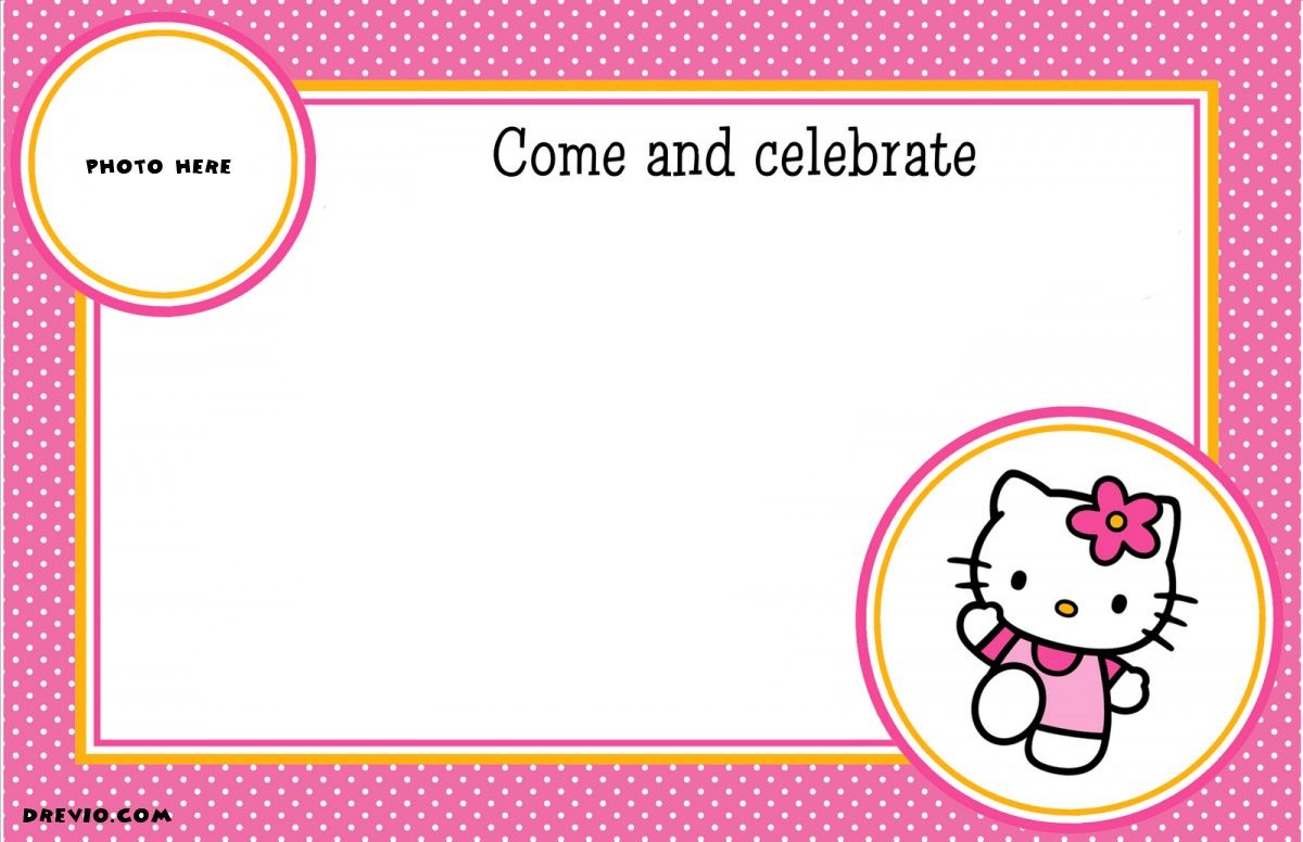 Free Printable Hello Kitty Birthday Party Invitations | Free - Hello Kitty Free Printable Invitations For Birthday