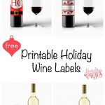 Free Printable Holiday Wine Labels | Printables | Christmas Wine   Free Printable Wine Labels