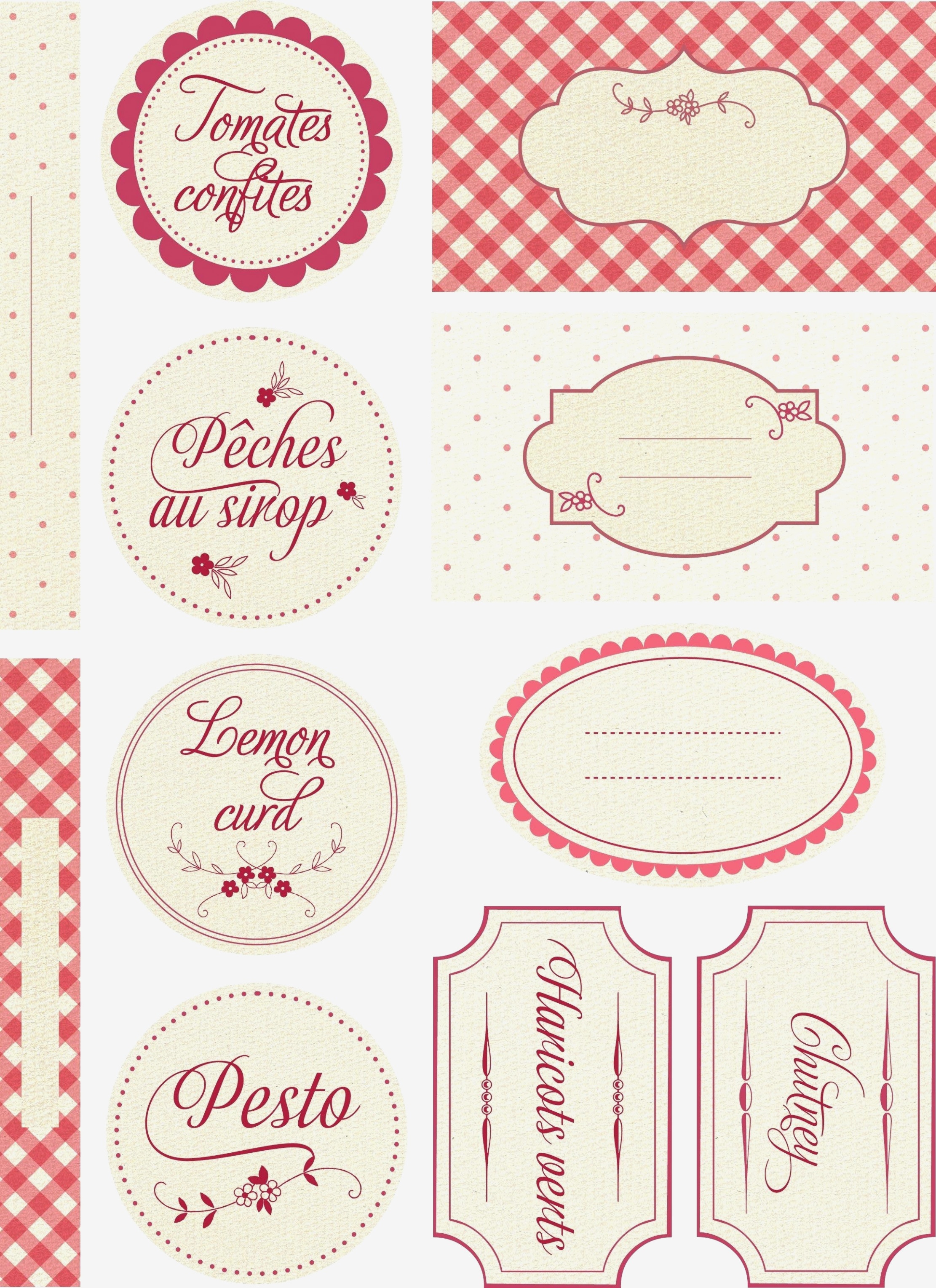 Free Printable Jam Labels