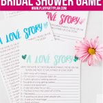 Free Printable Love Story Bridal Shower Game   Play Party Plan   Free Printable Group Games