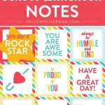 Free Printable Lunch Box Notes | Kids   Crafts, Games And Activities   Free Printable Lunchbox Notes