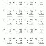 Free Printable Math Worksheets Column Addition 3 Digits 6.gif (1000   Free Printable Math Worksheets For Adults