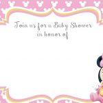 Free Printable Minnie Mouse 1St Invitation | Talli | Baby Shower   Free Printable Baby Mickey Mouse Birthday Invitations