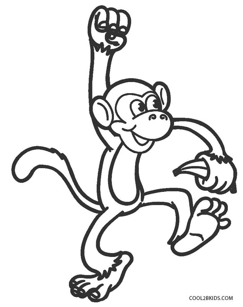 Free Printable Monkey Coloring Pages For Kids | Cool2Bkids - Free Printable Monkey Coloring Sheets