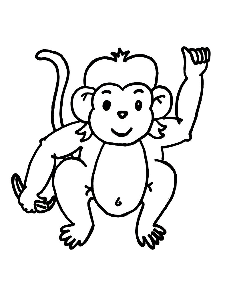 Free Printable Monkey Coloring Pages For Kids - Free Printable Monkey Coloring Sheets