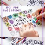 Free Printable Mother's Day Coloring Page & Card (Cut Files Too   Free Printable Mothers Day Cards To Color