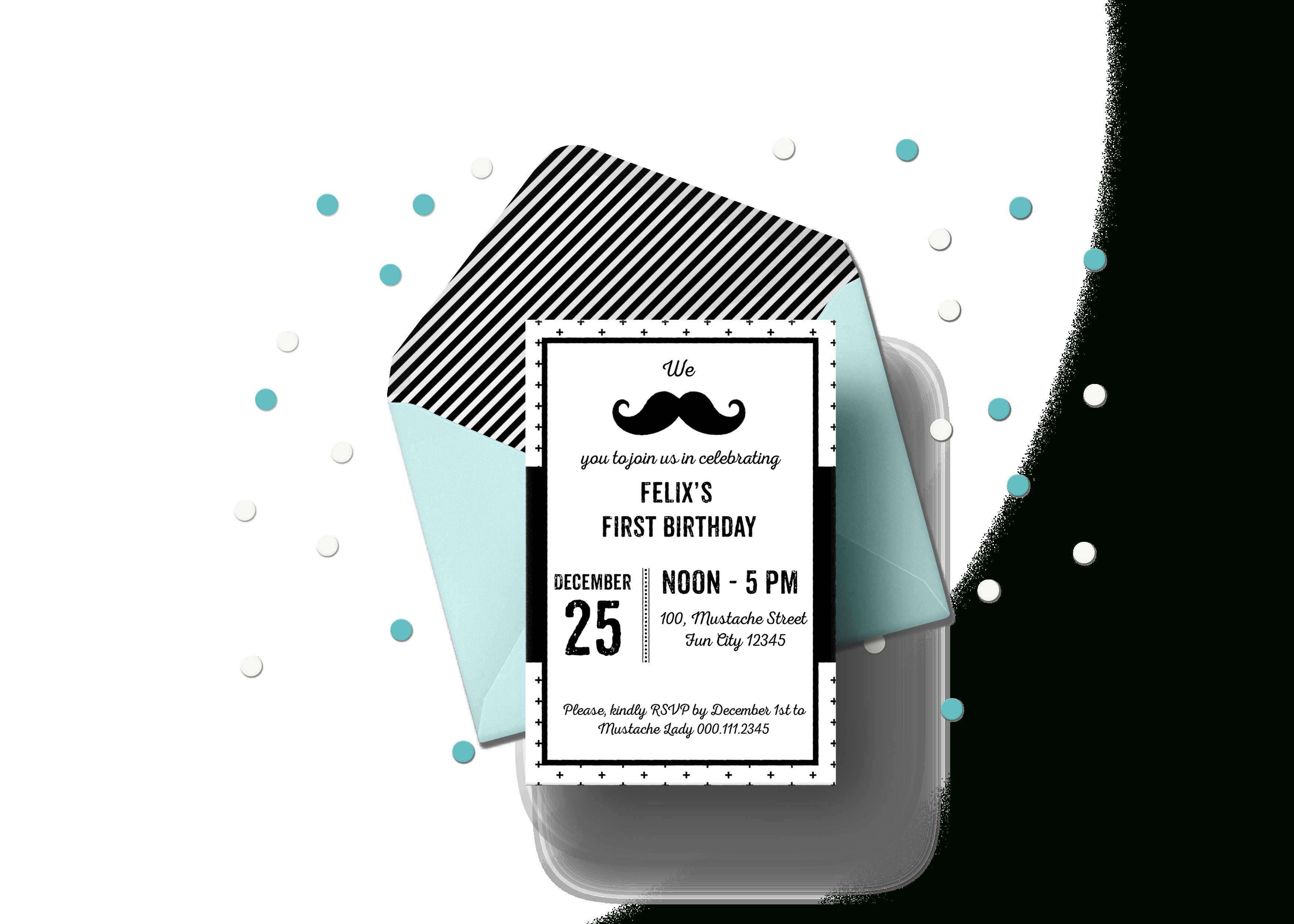 Free Printable Mustache Party Invitations - Blank &amp;amp; Editable - Free Printable Event Invitations