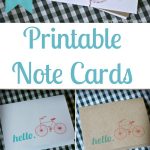 Free Printable Note Cards | Today's Creative Life   Free Printable Note Cards