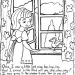 Free Printable Nursery Rhymes Coloring Pages For Kids   Free Printable Nursery Rhymes
