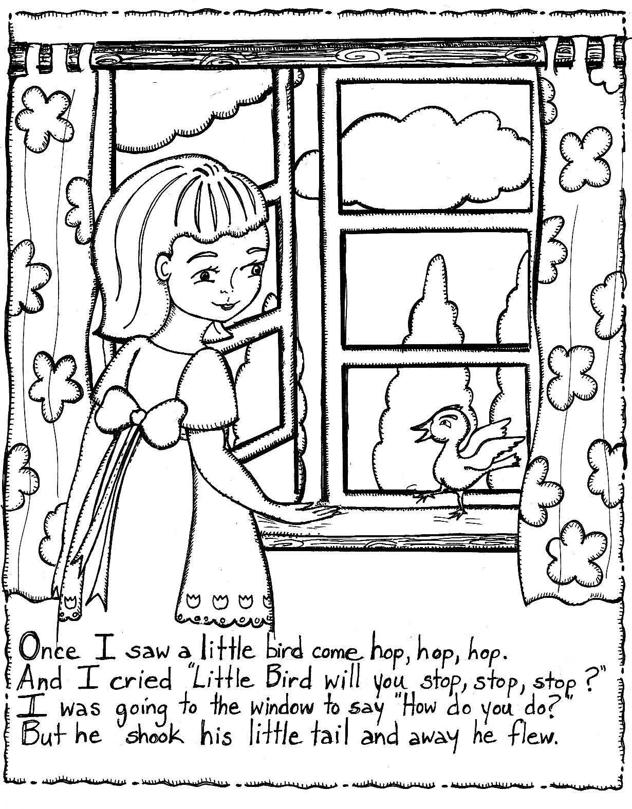 Free Printable Nursery Rhymes Coloring Pages For Kids - Free Printable Nursery Rhymes