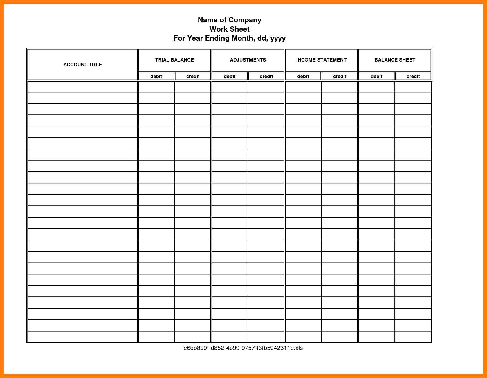 Free Printable Personal Financial Statement Template For Free - Free Printable Finance Sheets