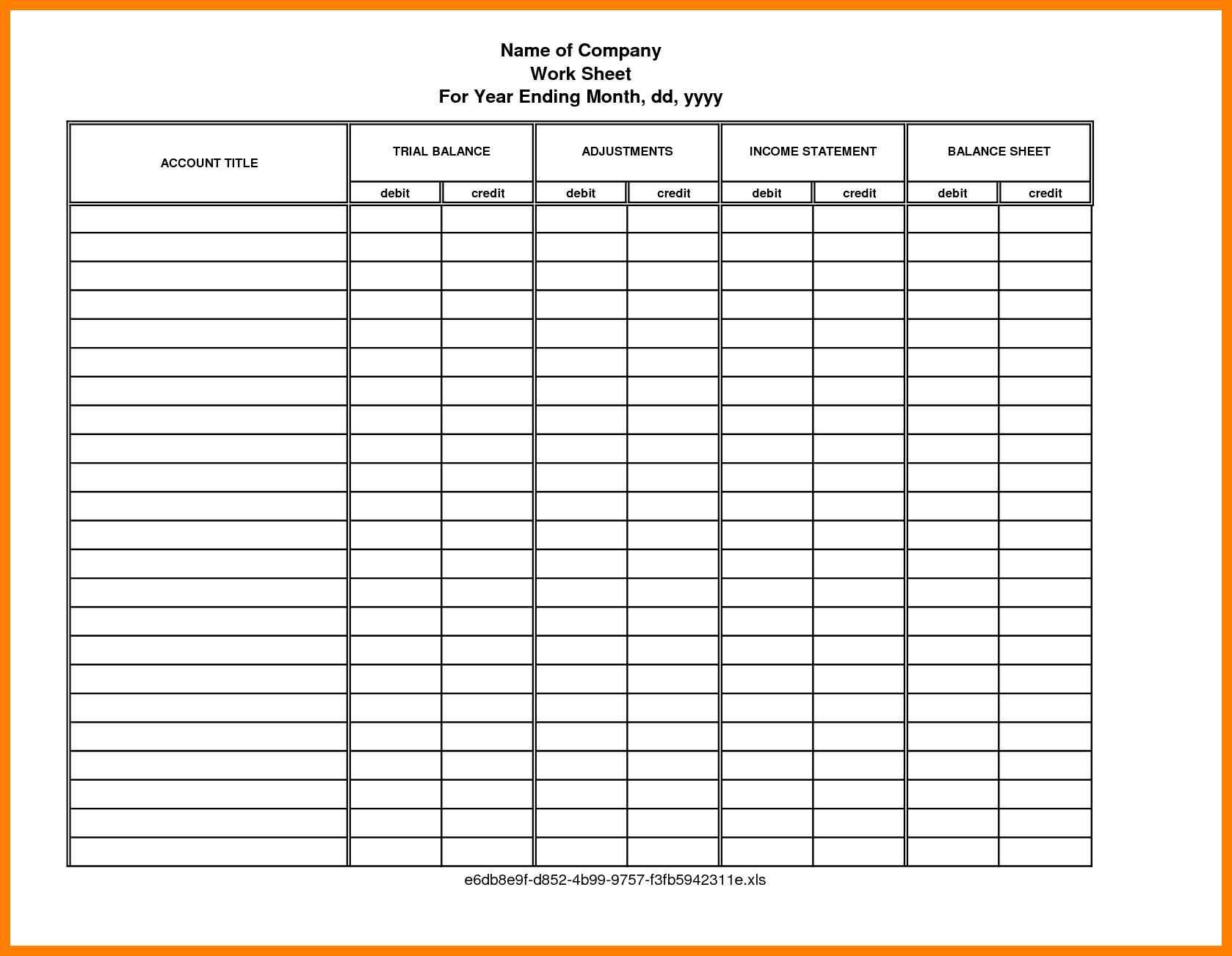 Free Printable Finance Sheets - Free Printable