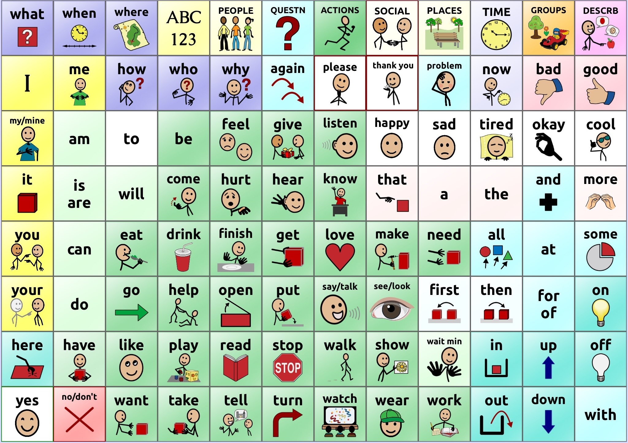 Visual Cue Cards For Use With Autistic Children. Printable And Great