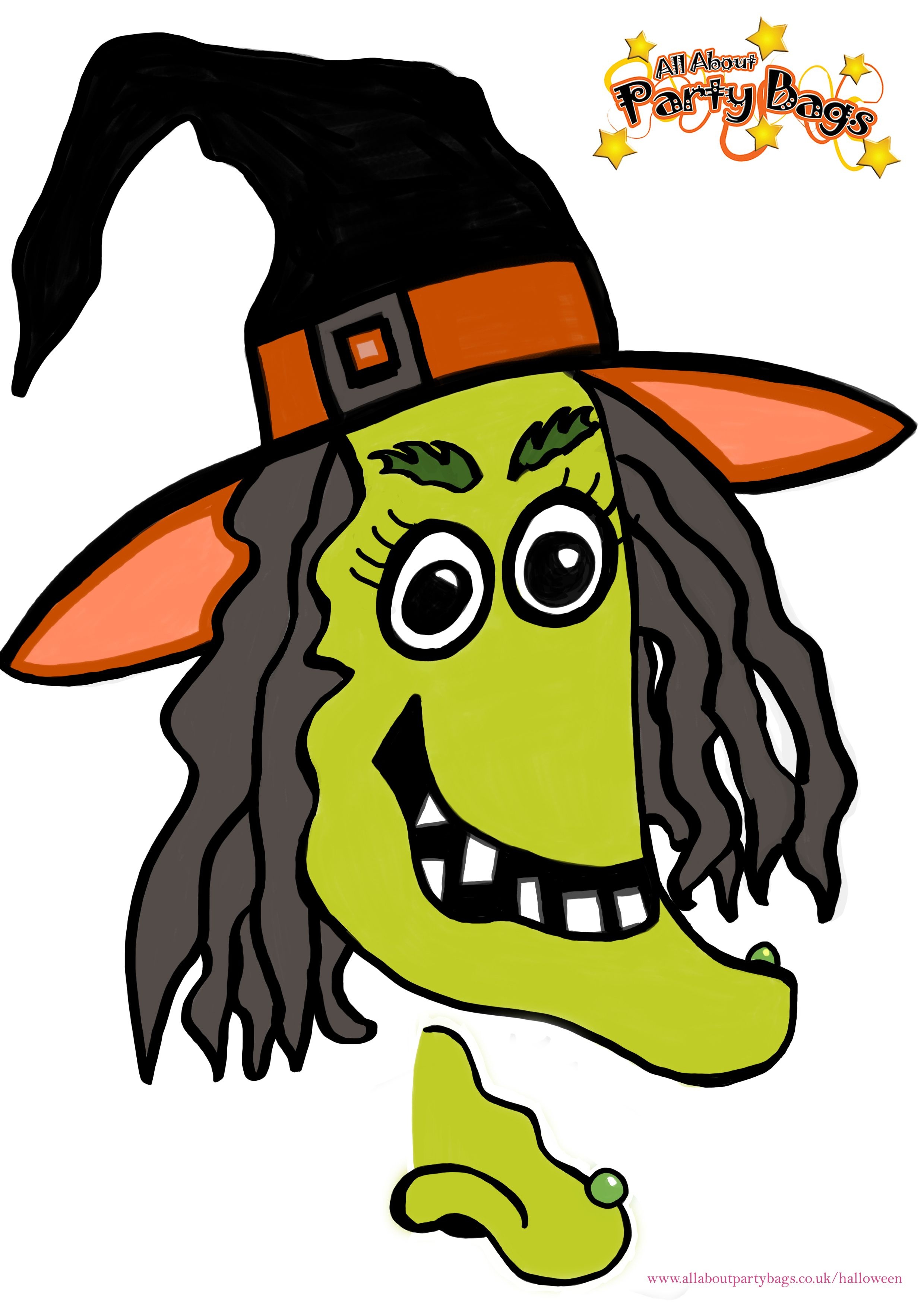 Supercoloring Witch Coloring Pages for Kids