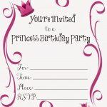 Free Printable Princess Birthday Party Invitations | Printables   American Girl Party Invitations Free Printable