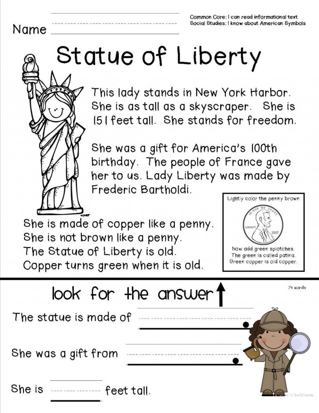 3rd Grade Social Studies Worksheet